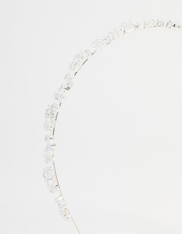 Silver  Wavy Vine Headband