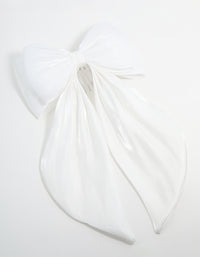 Cream Bow Layered Clip - link has visual effect only