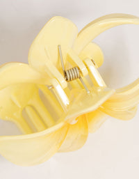 Yellow Frangipani Claw Clips 3-Pack - link has visual effect only