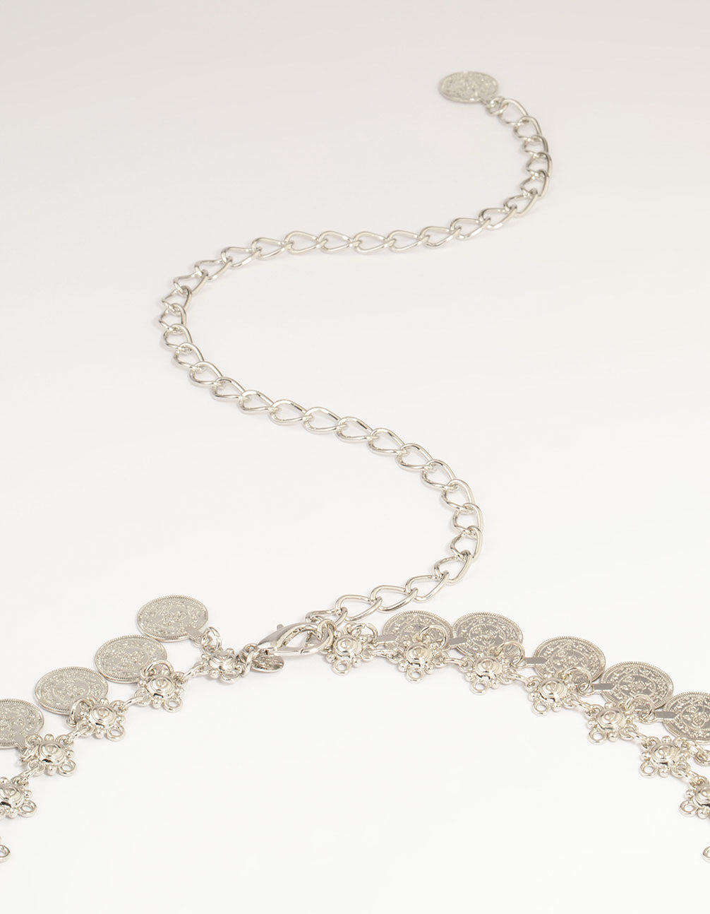 Silver Coin Charm Belt