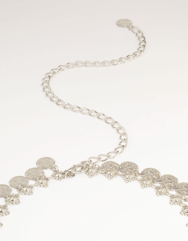 Silver Coin Charm Belt