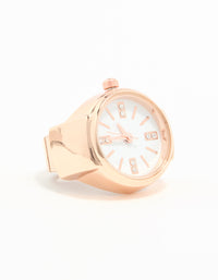 Rose Gold Statement Watch Ring - link has visual effect only