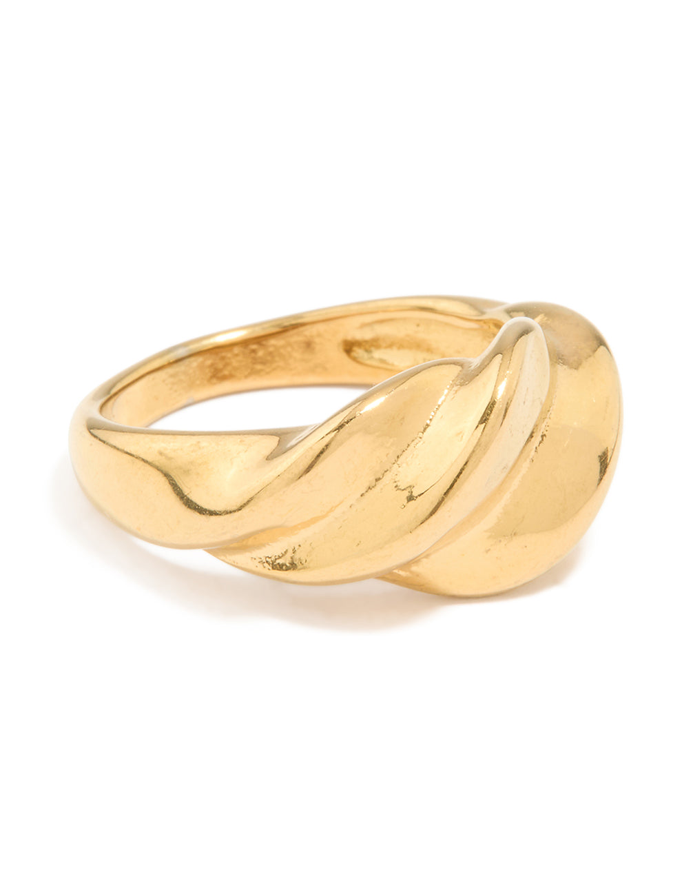 Waterproof Gold Plated Cross Ring