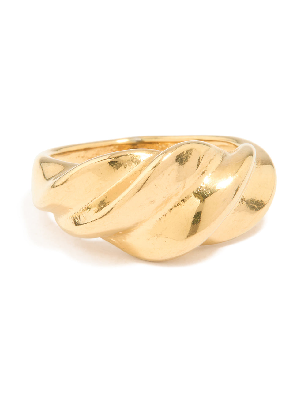 Waterproof Gold Plated Cross Ring