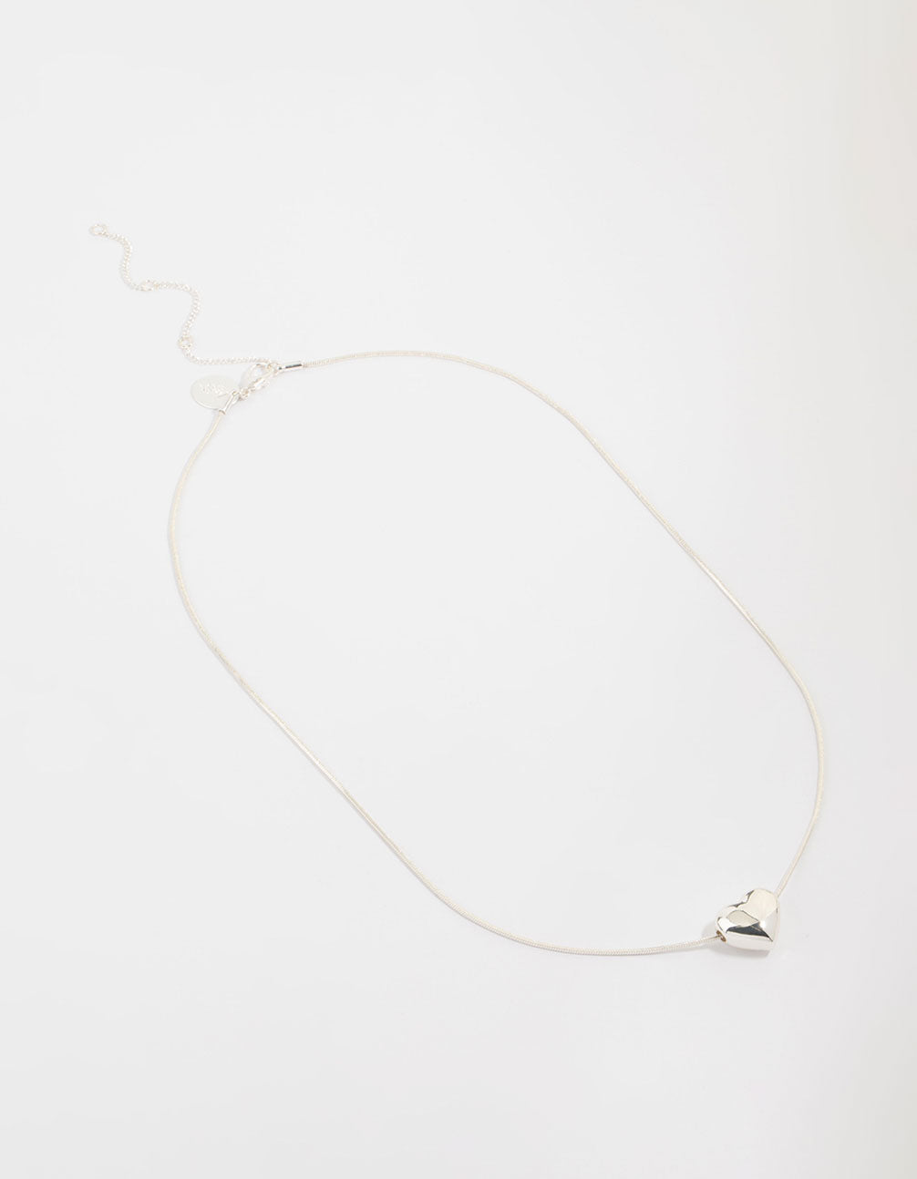 Silver Plated Heart Pendant Necklace