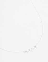 Sterling Silver Mama Pendant Necklace - link has visual effect only