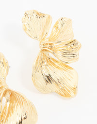 Gold Plated Leaf Stud Earrings - link has visual effect only