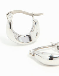 Waterproof Gold Plated Stainless Steel Organic Twisted Hoop Earrings - link has visual effect only