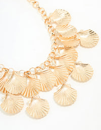 Gold Shell Statement Necklace - link has visual effect only