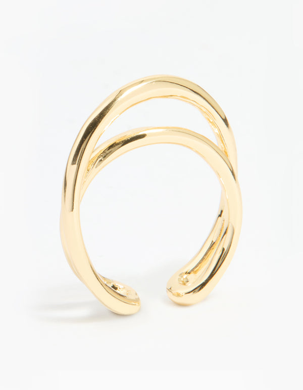 Gold Plated Open Band Ring