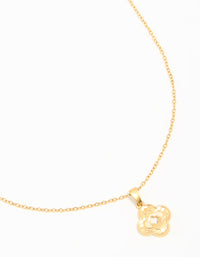 Waterproof Gold Plated Stainless Steel Petal Pendant Necklace - link has visual effect only