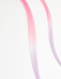 Kids Faux Hair Pastel Fabric Sparkle Easter Bunny Hair Clips 2-Pack - link has visual effect only