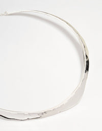 Silver Thin Choker Necklace - link has visual effect only