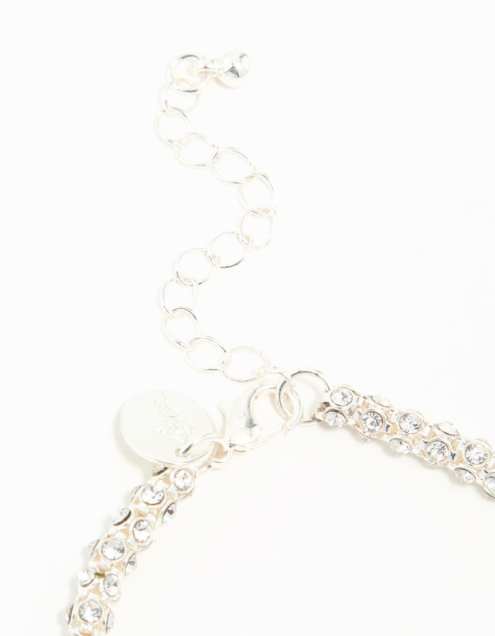 Silver Plated Diamante Fireball Bracelet