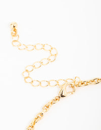 Gold  Yin Yang Charm Necklace - link has visual effect only