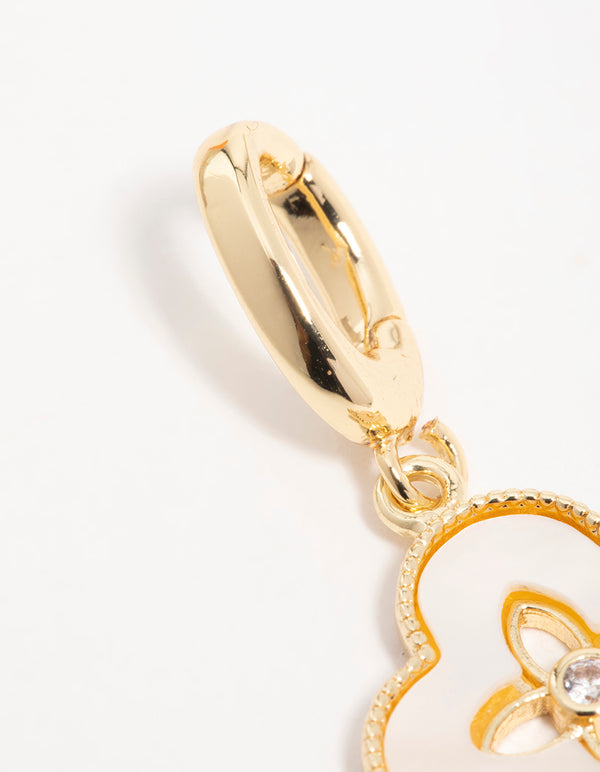 Gold  Floral Petal Charm