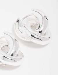Silver Small Double Hoop Earrings - link has visual effect only