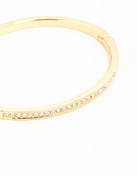 Gold Diamante Hinged Bangle - link has visual effect only