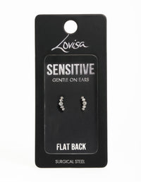 Surgical Steel Diamante Crawler Flat Back Earrings - link has visual effect only