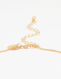 Gold Textured Heart Pendant Necklace - link has visual effect only