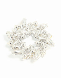 Silver Diamante Pearl Wreath Brooch - link has visual effect only