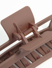 Brown Extra Large Claw Clip - link has visual effect only