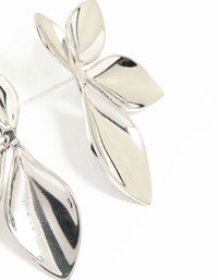 Waterproof Stainless Steel Leaf Cluster Stud Earrings - link has visual effect only