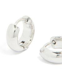 Waterproof Stainless Steel Chunky Huggie Earrings - link has visual effect only