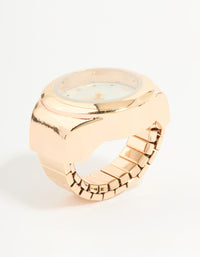 Gold Vintage Watch Ring - link has visual effect only