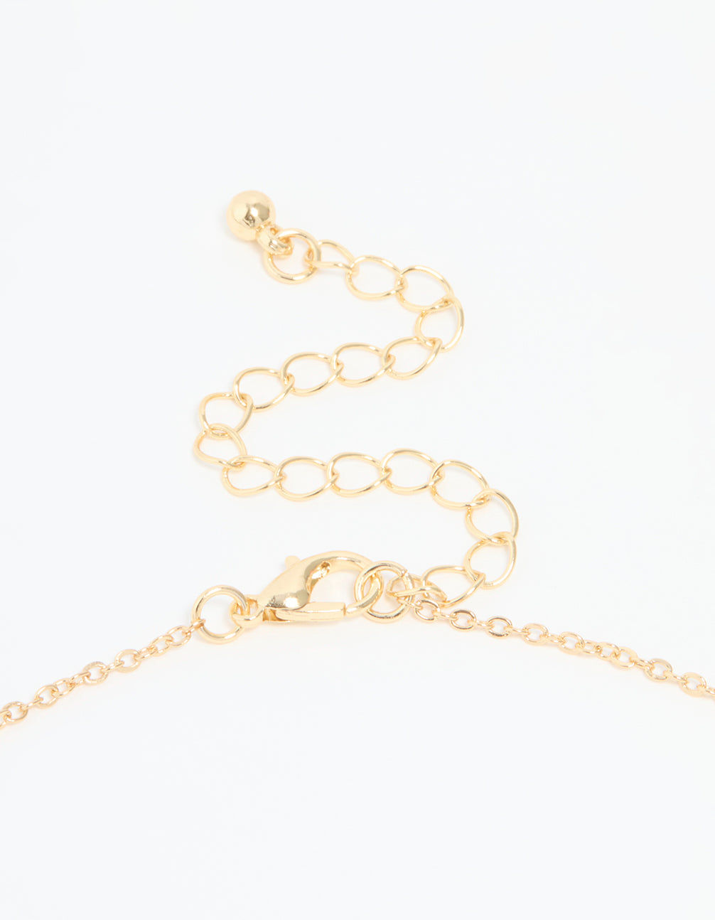 Gold Plated Cubic Zirconia Butterfly Pendant Necklace