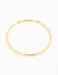 Gold Plated Bamboo Bangle - link has visual effect only