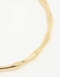 Gold Plated Bamboo Bangle - link has visual effect only