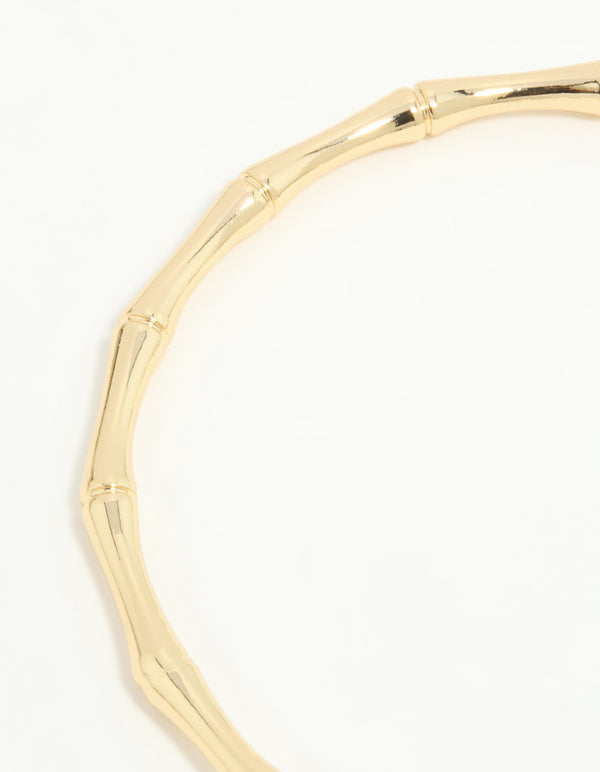 Gold Plated Bamboo Bangle