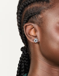 Silver Soccer Ball Stud Earrings - link has visual effect only
