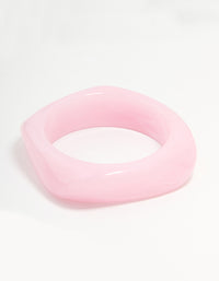 Pink Acrylic Marbled Bangle - link has visual effect only