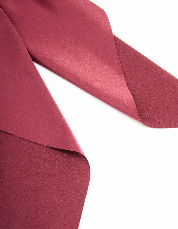 Burgundy Bow Drop Bow Hair Clip