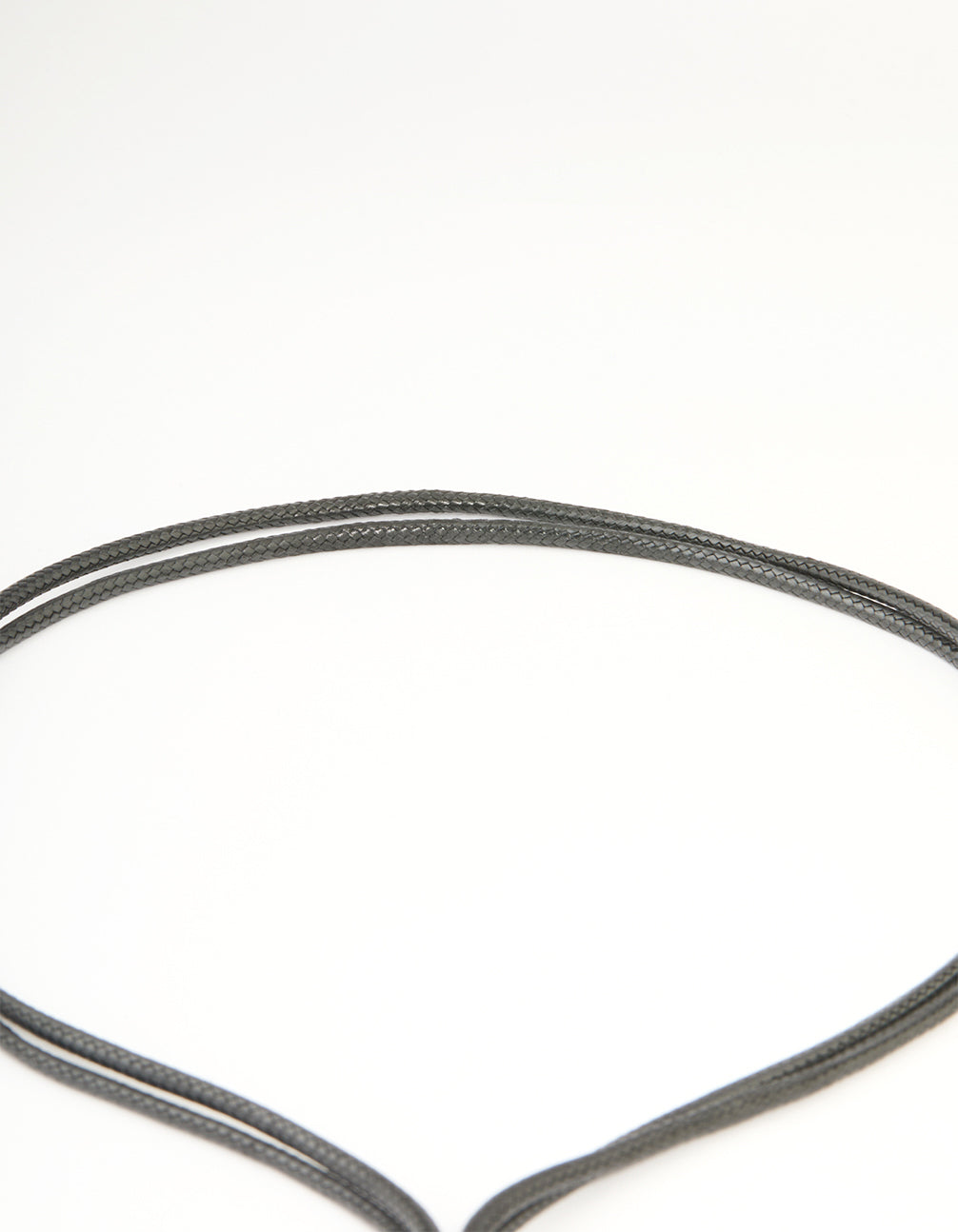 Antique Silver Cord Tassel Necklace
