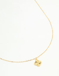 Gold Plated Sterling Silver Flower Necklace - link has visual effect only