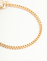Gold Smooth & Chain Bracelets 4-Pack - link has visual effect only