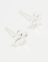 Sterling Silver Frangipani Stud Earrings - link has visual effect only