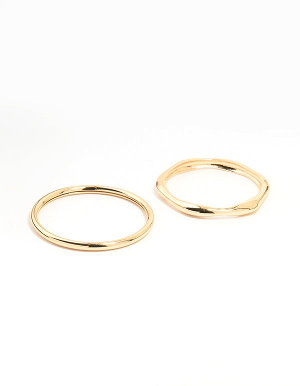 Gold Organic Bangles 2-Pack