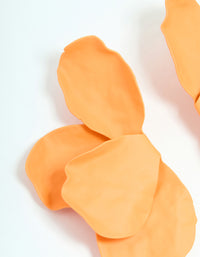 Orange Coated Flower Petal Drop Earrings - link has visual effect only