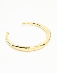 Gold Plated Open Wrist Cuff - link has visual effect only