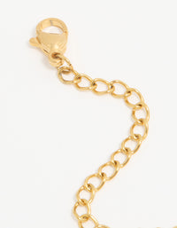 Waterproof Gold Plated Stainless Steel Necklace Extender Chain - link has visual effect only