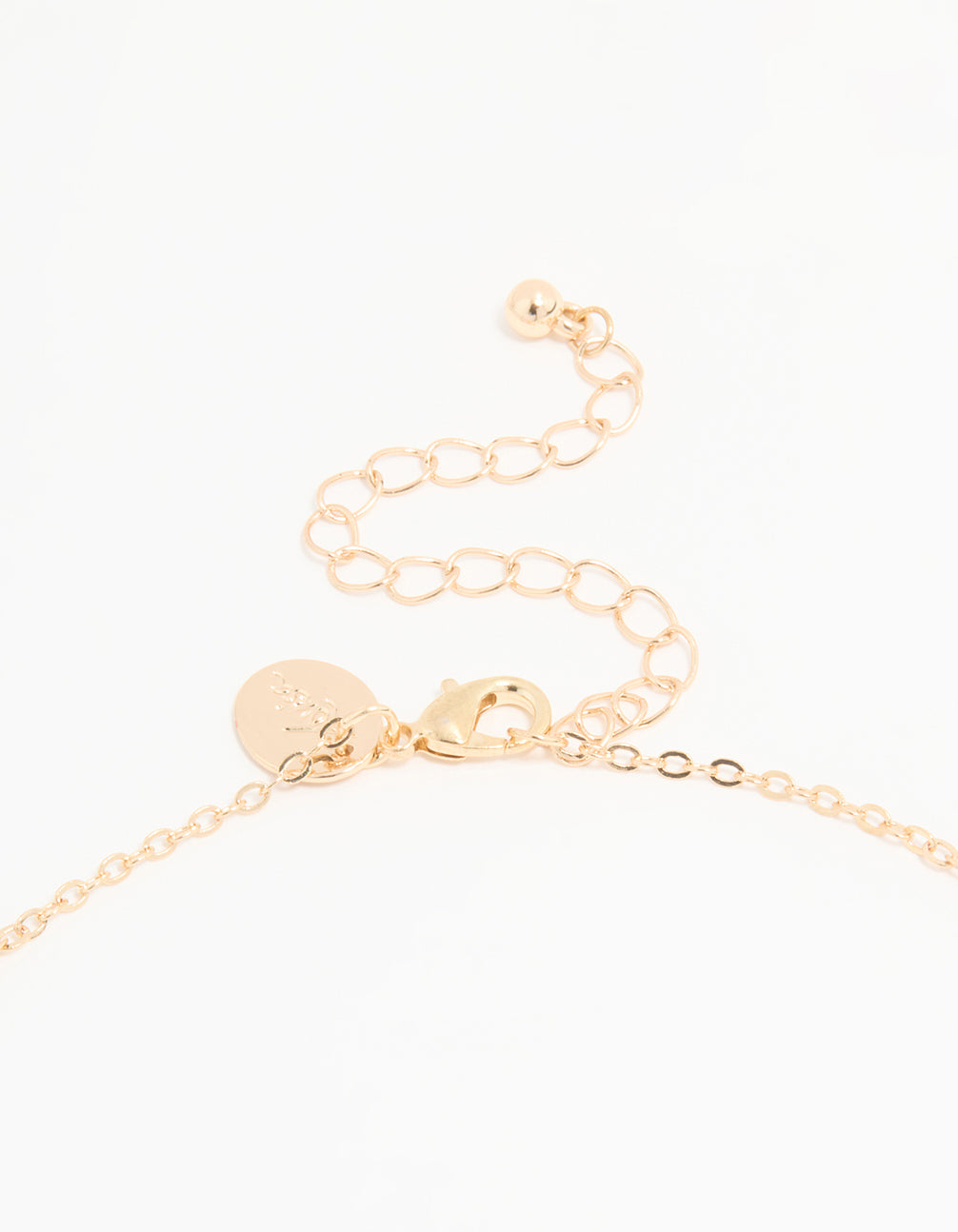 Kids Gold Sequin Cat Shaker Pendant Necklace