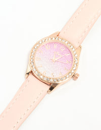 Kids Rose Gold Analogue Watch - link has visual effect only