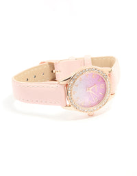 Kids Rose Gold Analogue Watch - link has visual effect only