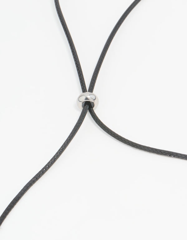 Waterproof Stainless Steel Cord Pendant Necklace