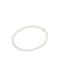 Waterproof Stainless Steel Smooth Hinge Bangle - link has visual effect only