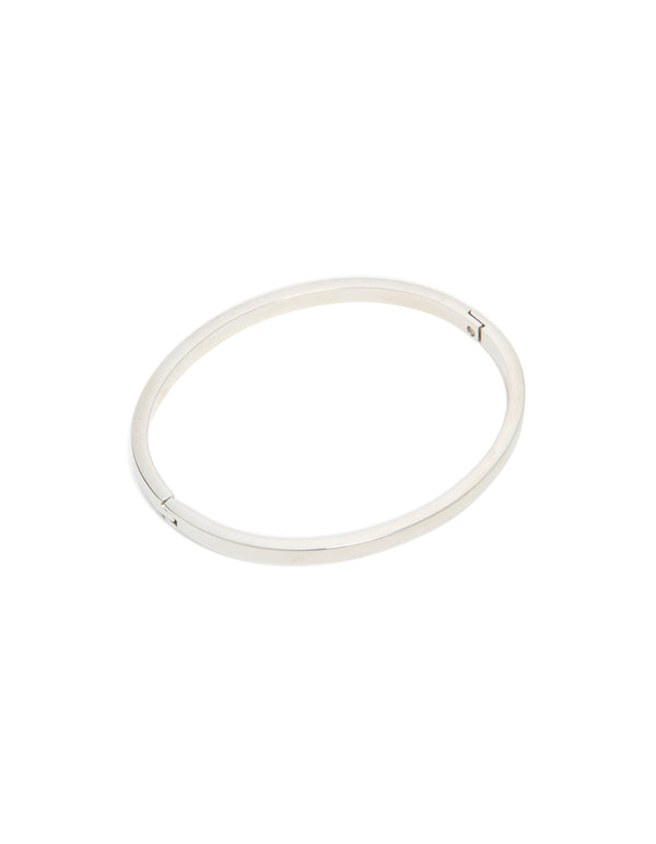 Waterproof Stainless Steel Smooth Hinge Bangle